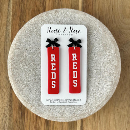 Cincinnati REDS Baseball Earrings
