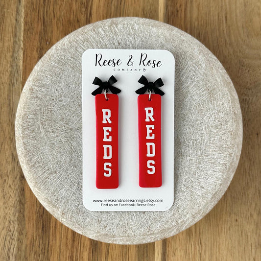 Cincinnati REDS Baseball Earrings