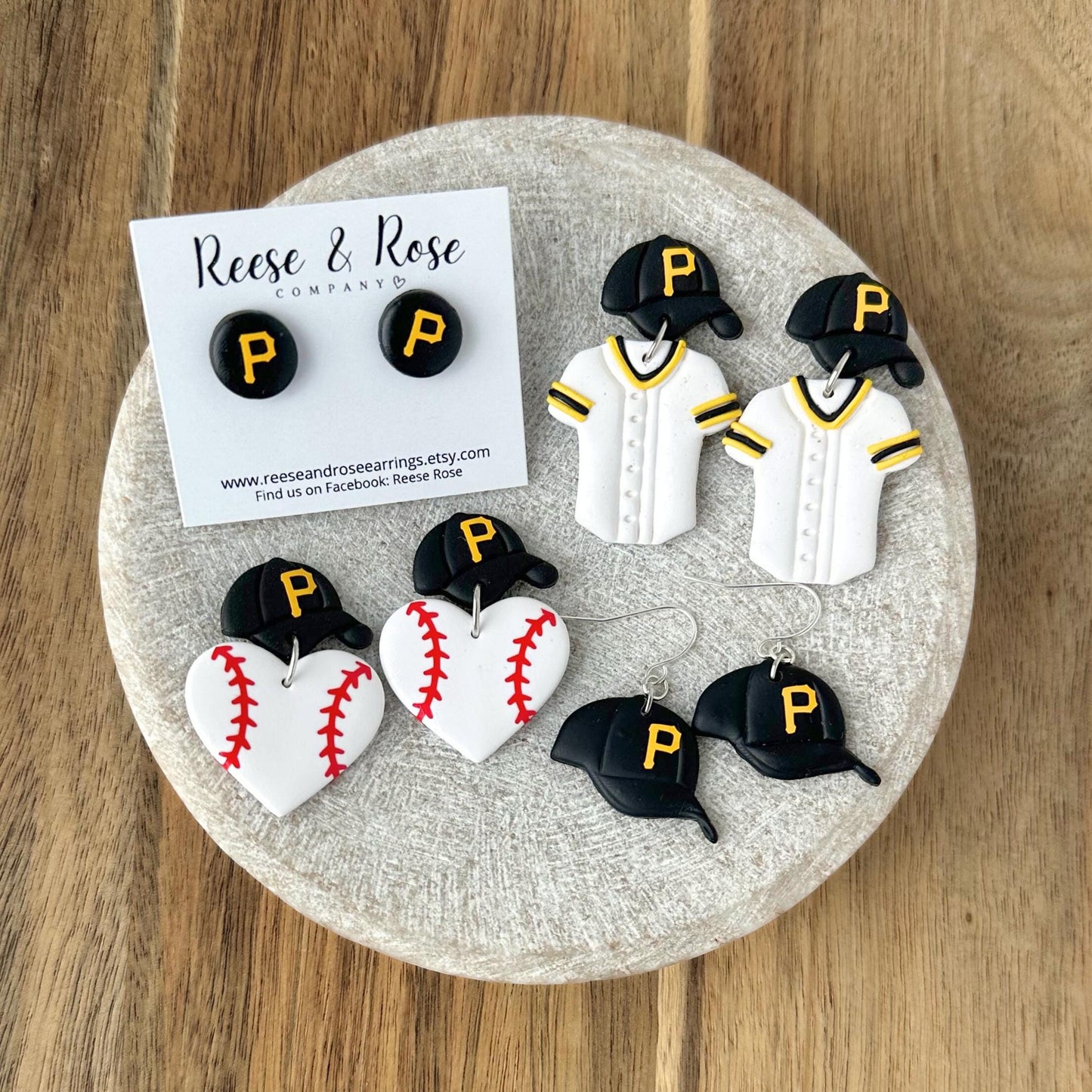 Pittsburgh Pirates Baseball Earrings