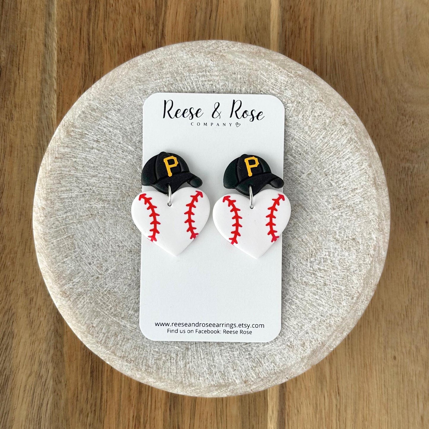 Pittsburgh Pirates Baseball Earrings