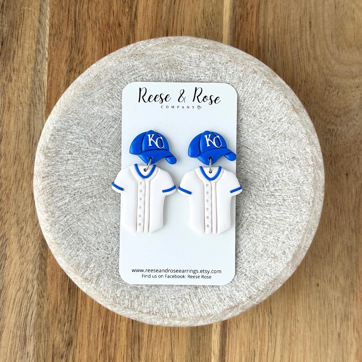 Kansas City Royals Baseball Earrings
