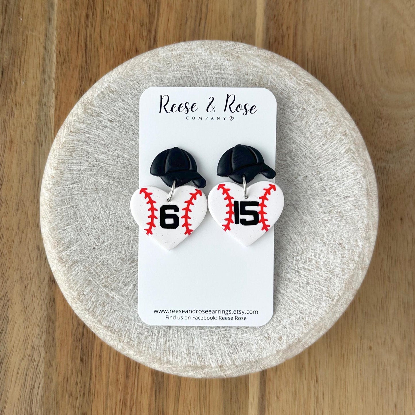 Custom Baseball & Softball Jersey # Earrings