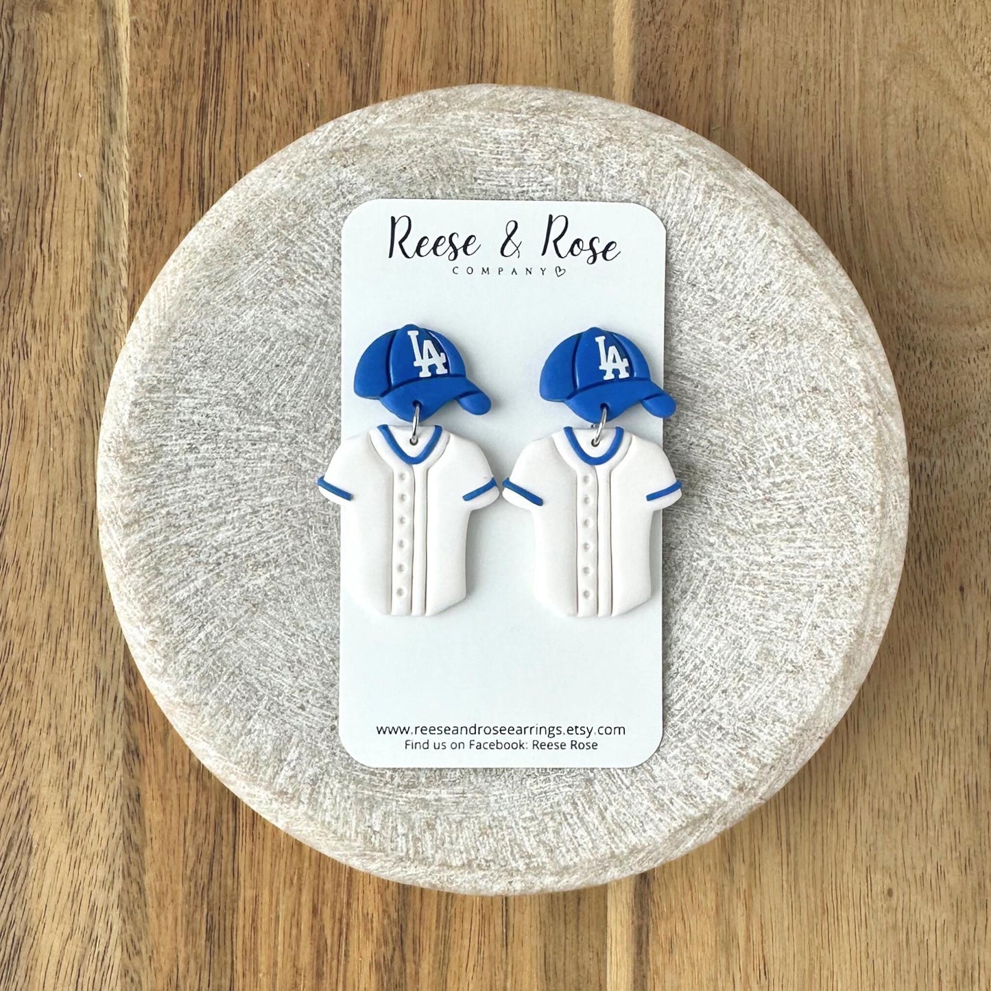 Los Angeles Dodgers Baseball Earrings