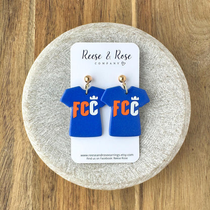 FC Cincinnati Soccer Jersey Earrings