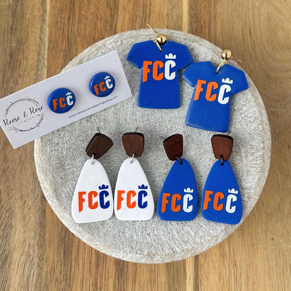 FC Cincinnati Soccer Jersey Earrings