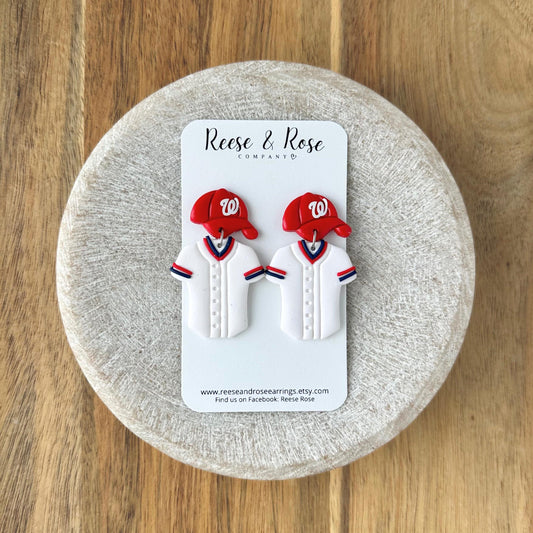 Washington Nationals Baseball Earrings