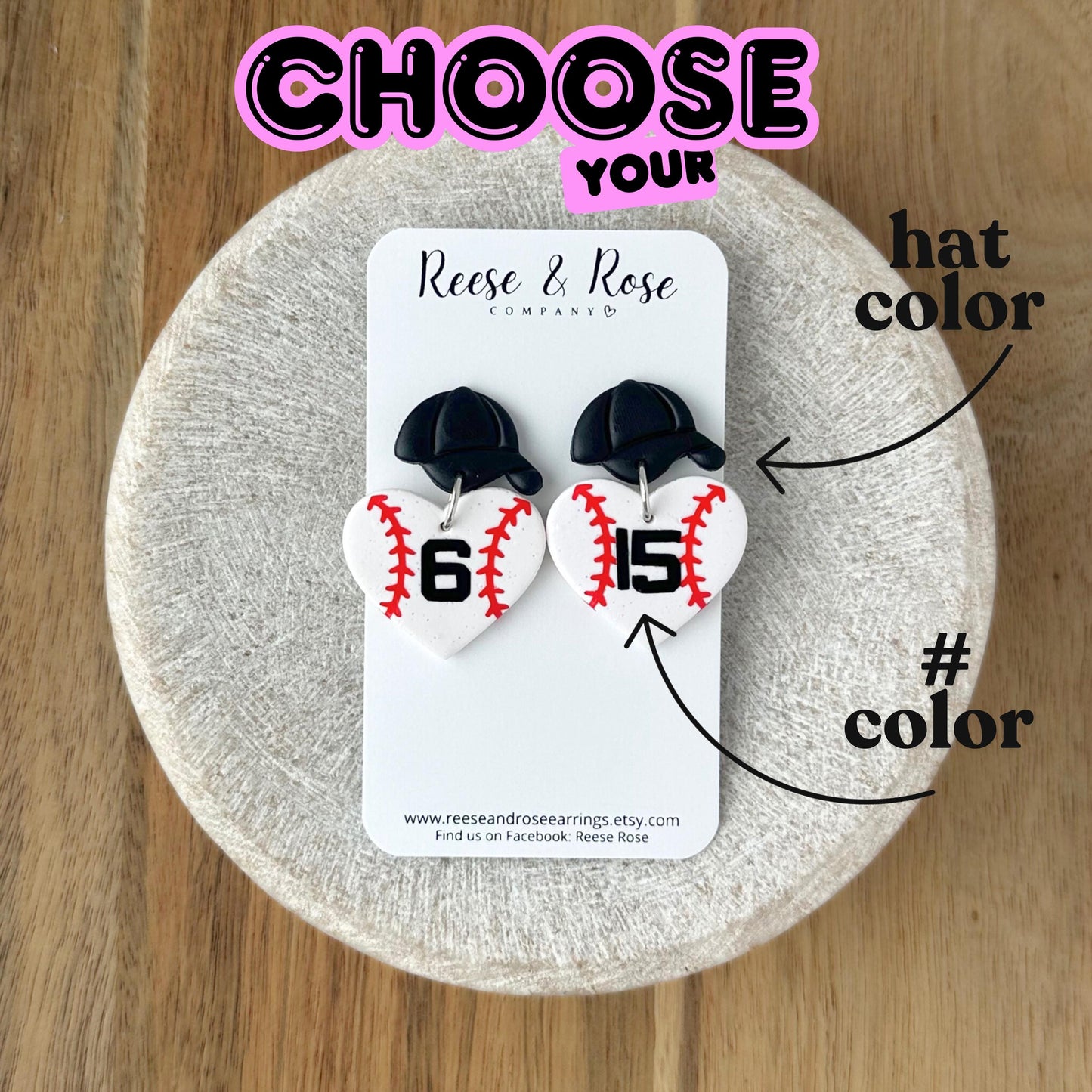 Custom Baseball & Softball Jersey # Earrings