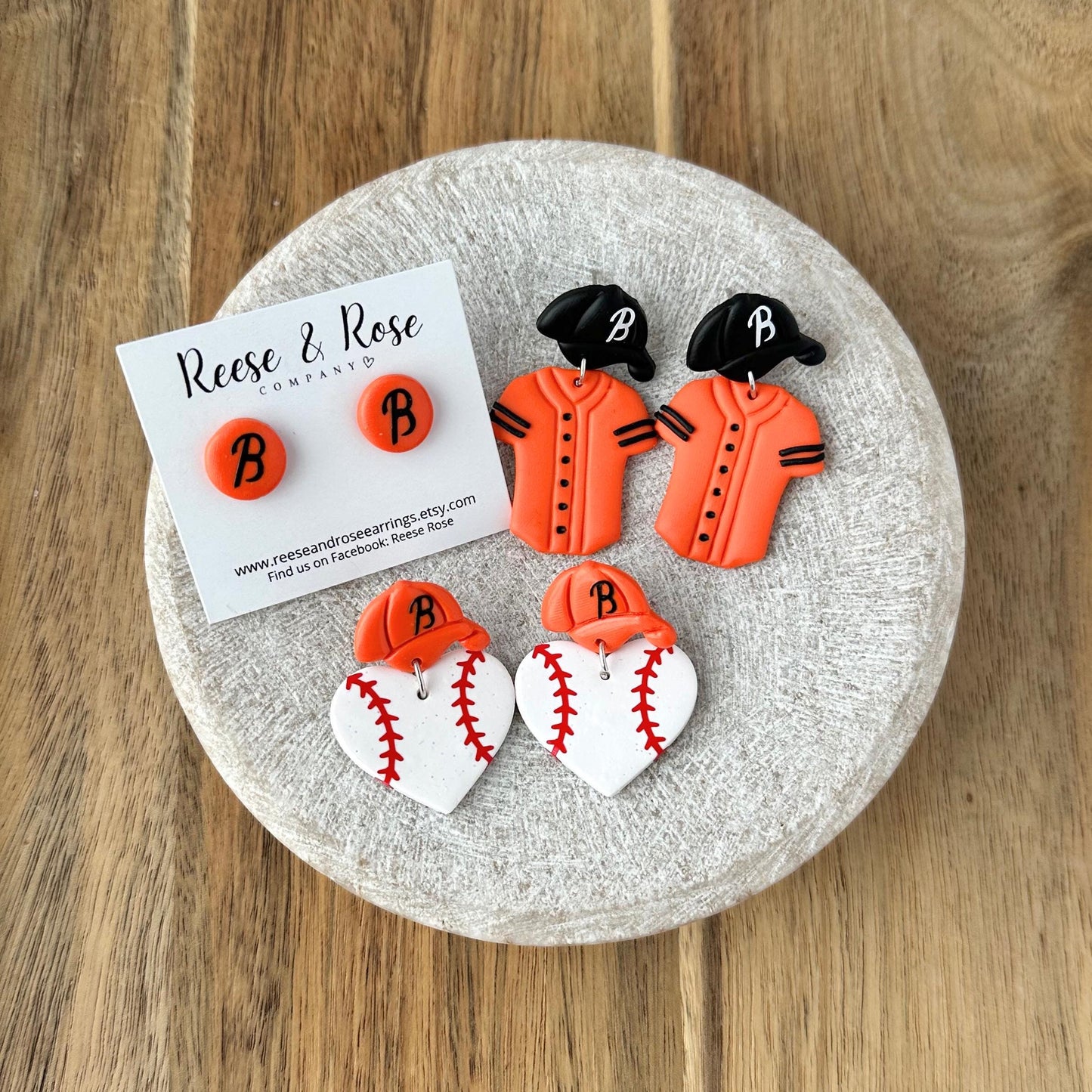 Baltimore Orioles Baseball Earrings